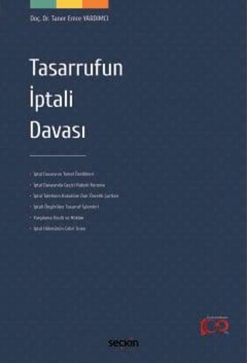 Tasarrufun İptali Davası Doç. Dr. Taner Emre Yardımcı 1. Baskı, Mart 2024