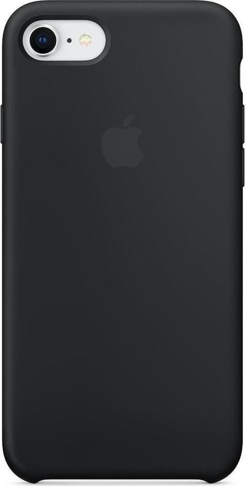 Apple iPhone 7/8 Kamelya (Camellia) Silikon Kılıf Kauçuk Arka Kapak Siyah