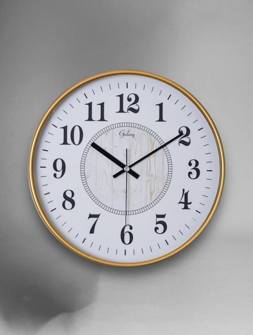 D-218-A-2 Eskitme Kadran 30 CM Sessiz Akar Duvar Saati Gold