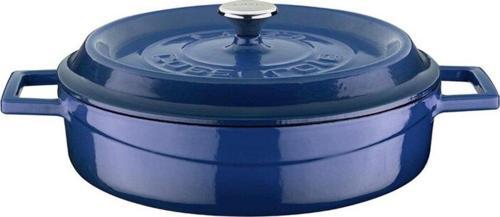 Lava Döküm Tencere Çok Amaçlı Mavi Özel Seri Zarif 24 cm Karnıyarık Tenceresi