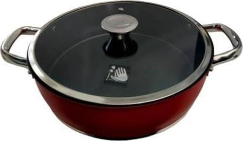 Trendy Induction Prestige 28 Cm Basık Tencere Kırmızı