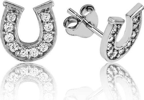 925 Ayar Gümüş Nal Çivili Küpe