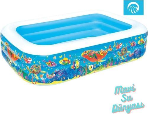 Havuz Jumbo Okyanus Desenli 229 Cm X 152 Cm