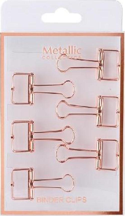 6 Lı Rosegold Klips Sc200420