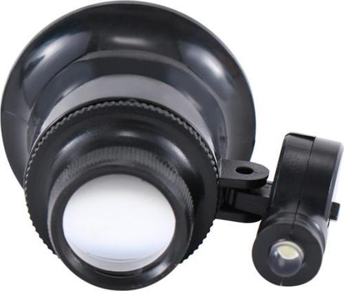 20X Büyütmeli Saat Takı Onarım Için Cam Lensli Optik Işıklı Göz Büyüteç  Mg13B-9A