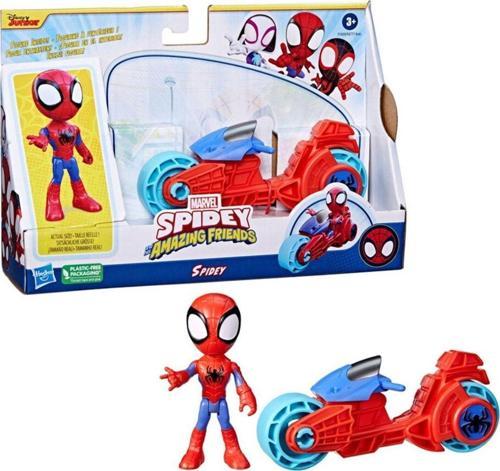 Spider And His Amazing Friends Motorsiklet ve Figür Spidey F6777 F7459