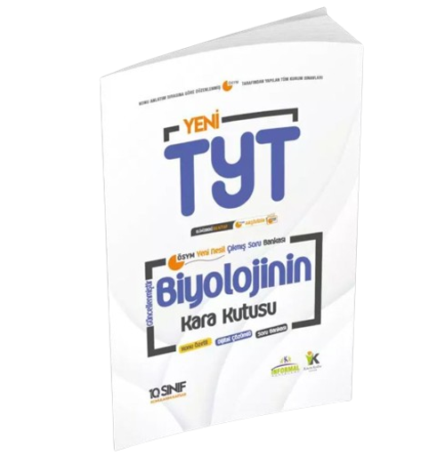 YKS-TYT BİYOLOJİNİN Kara Kutusu 2.Kitap Konu Ö.Dijital Ç. Soru BANKASI (10.Sınıf TYT konuları)
