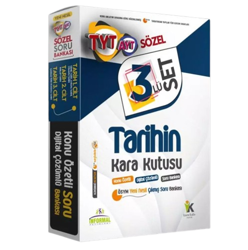 2023 YKS-TYT SÖZEL Tarihin Kara Kutusu 3lü  Dijital Çözümlü Konu Ö.ÖSYM Çıkmış Soru Bankası PAKET SET