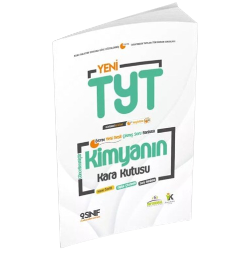 YKS-TYT KİMYANIN Kara Kutusu 1.Kitap Konu Ö. Dijtal Çözümlü Soru BANKASI (9.Sınıf TYT konuları)