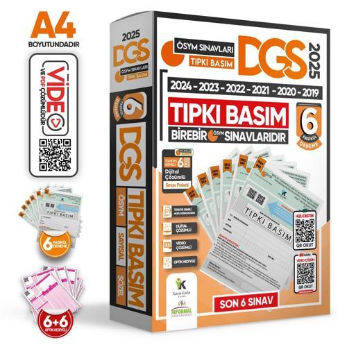2025 DGS ÖSYM Çıkmış Soru Tıpkı Basım 6lı Deneme Paketi Video ve Dijital Çözümlü Türkiye Geneli