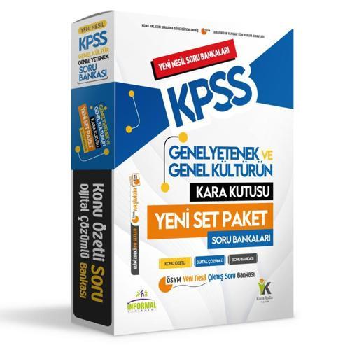 KPSS Genel Yetenek Genel Kültür KARA KUTU Yeni Set PAKET Konu Özetli ÇÖZÜMLÜ SORU BANKASI SET