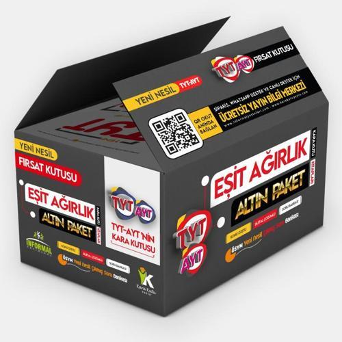 YENİ SİSTEM YKS TYT-AYT KARAKUTU TM-Eşit Ağırlık ALTIN FIRSAT PAKET Konu Özetli Çözümlü Soru Bankası