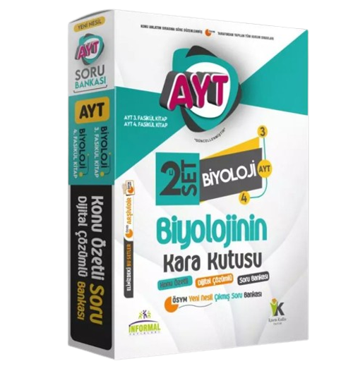YKS AYT Biyolojinin Kara Kutusu 2li SET Konu Özetli Dijital Çözümlü ÖSYM Soru BANKASI PAKET SET