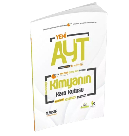 YKS- AYT KİMYANIN Kara Kutusu 3.Kitap Konu Ö. Dijital Ç. Soru BANKASI (11.Sınıf AYT konuları)