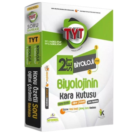 YKS TYT BİYOLOJİNİN Kara Kutusu 2li SET Konu Özetli Dijital Çözümlü ÖSYM Soru BANKASI PAKET SET