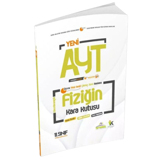 YKS-AYT FİZİK Kara Kutu 3.Kitap Konu Ö. D. Çözümlü Soru BANKASI (11.Sınıf AYT konuları)