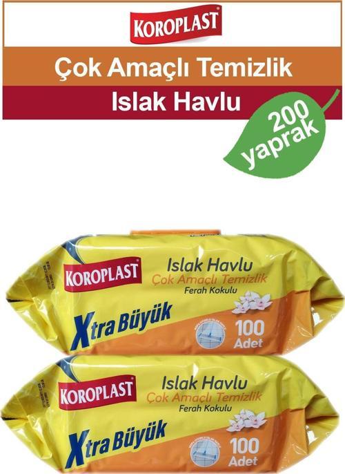 Çok Amaçlı Islak Temizlik Havlusu Ferah Kokulu 200 adet
