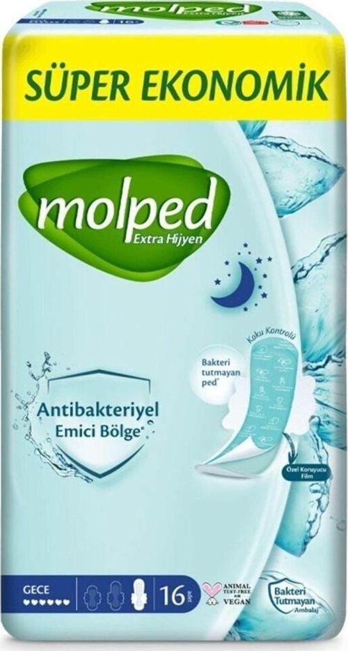 Extra Hijyen Gece Süper Ekonomik Ped 16 Lı