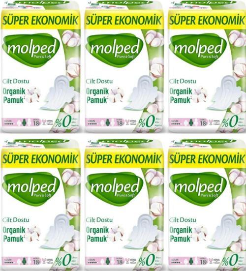 Pure&soft Hijyenik Ped Süper Ekonomik Uzun 18 Li 6 Adet