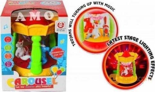 Müzikli - Projektörlü Oyuncak Atlı Karınca - Carousel