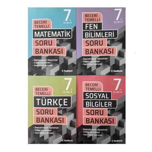 7. Sınıf Beceri Temelli Soru Bankası Seti (Türkçe-Matematik-Fen Bilimleri-Sosyal Bilimler)