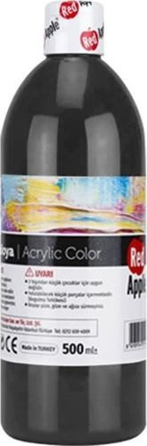 RA150-16 Akrilik Boya 500 g Siyah