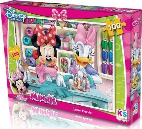 Minnie Mouse Çocuk Puzzle 100 Parça 34x48 cm