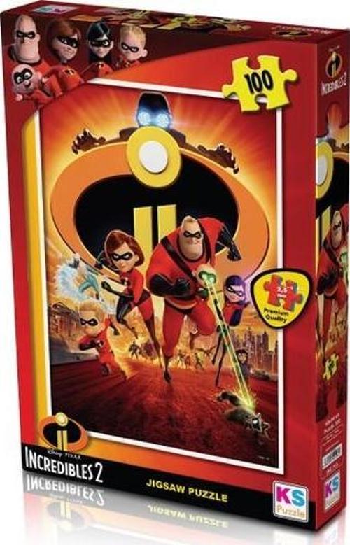 Puzzle 100 Parça İncredibles 2 Puzzle Lisanslı Ürün