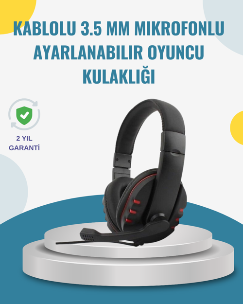 tekno Kırmızı Kulaklık Stereo Mikrofonlu Dayanıklı Örgü Kablolu 2026