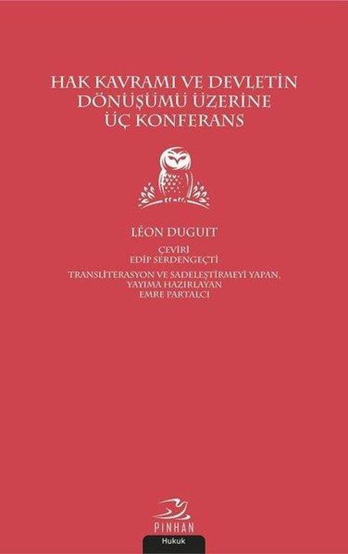 Hak Kavramı Devletin Dönüşümü Üzerine Üç Konferans
