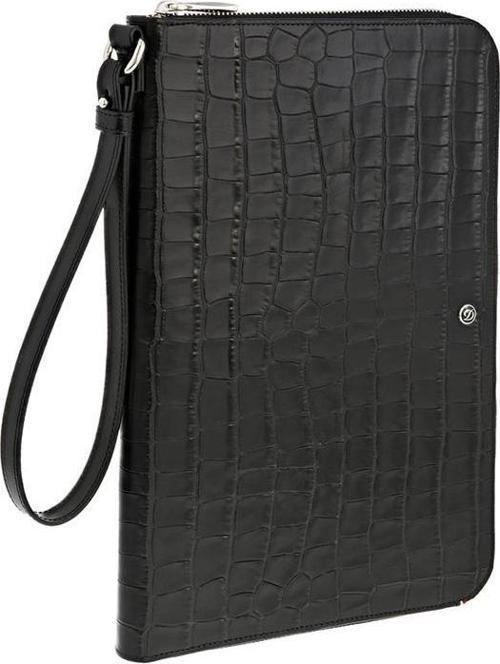 Line D Croco Dandy Siyah Deri Çanta(Slim) 181061