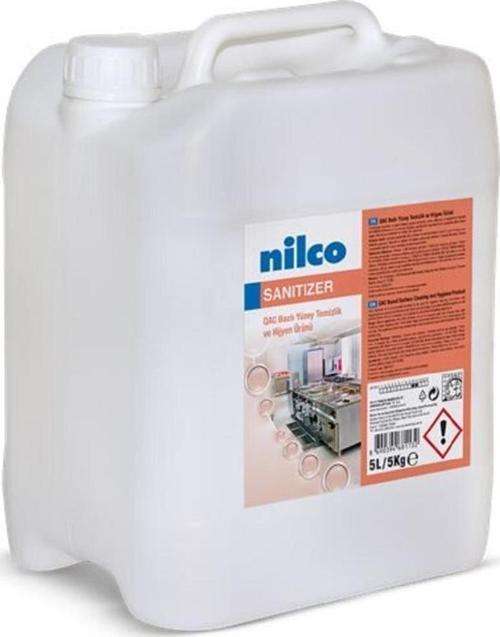 Nilco SANITIZER 5 L/5 KG QAC BAZLI YÜZEY TEMİZLİK VE HİJYEN ÜRÜNÜ