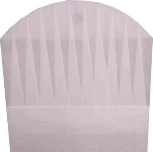 Tela Aşçı Kepi 30 cm. Beyaz 20 Adet 