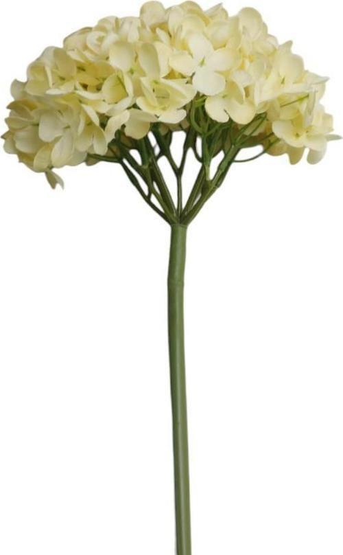 Yapay Ortanca Çiçek Krem Renk 50 cm