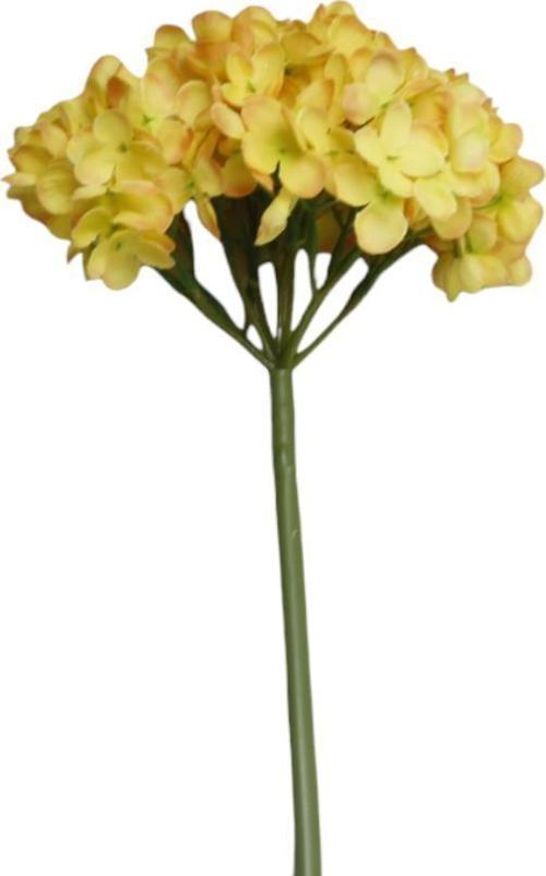 Yapay Ortanca Çiçek Turuncu Renk 50 cm