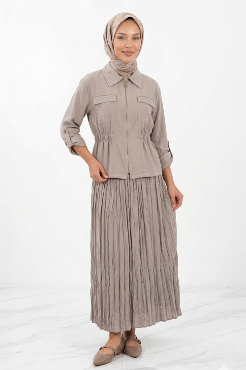 Levidor Tunik Etek Takım 131049 Taş