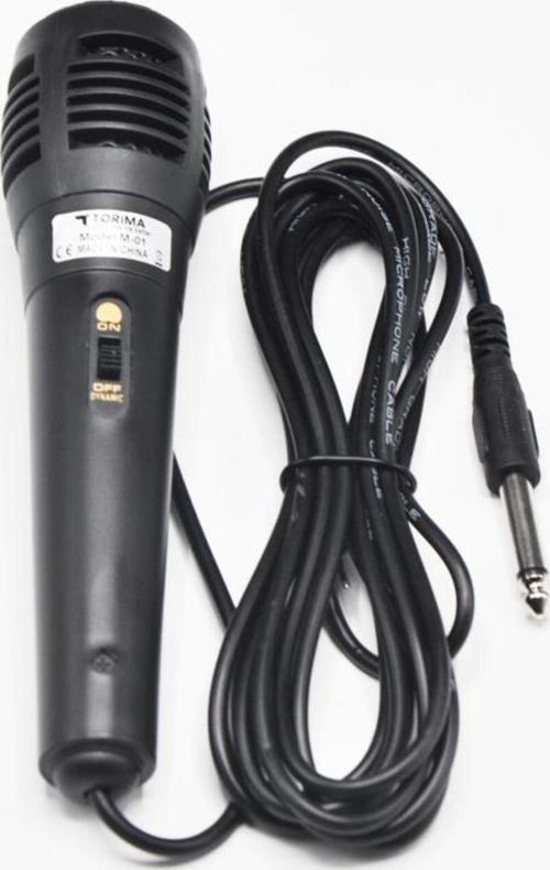 Kablolu Mikrofon 6.3 mm Amfi Jack Girişli 3 Metre Kablo Uzunluğu