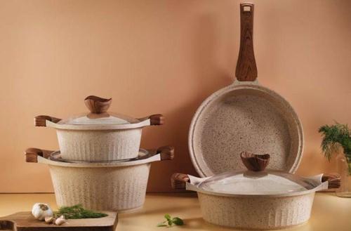 Lincoln Cappucino 7 Parça Tencere Set