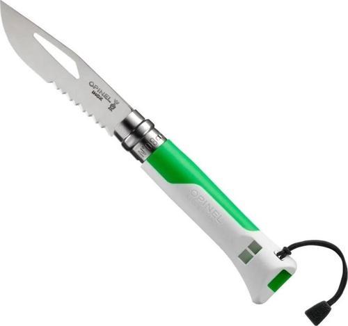 OP-002319 No 8 Outdoor Fluo Paslanmaz Çelik Çakı Yeşil