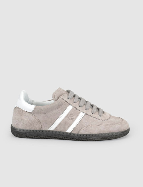 Avena %100 Hakiki Deri Gri Bağcıklı Kadın Sneaker
