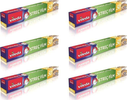 Vileda Streç Film 50 mt. x 6 Adet
