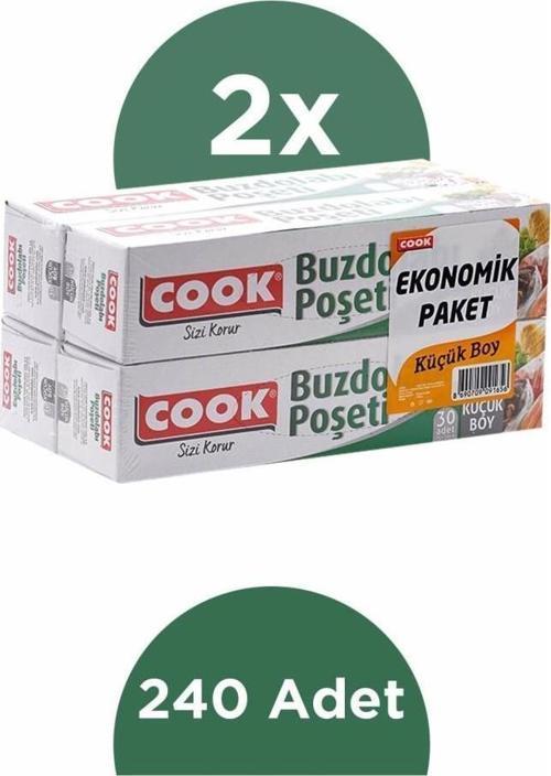 Buzdolabı Poşeti  Küçük Boy 20 x 30 cm 2'li Paket (240 adet)