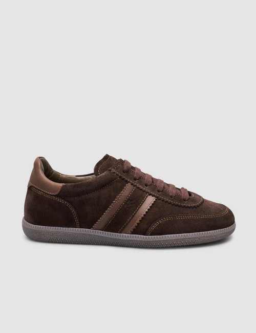 Avena %100 Hakiki Deri Koyu Kahverengi Bağcıklı Kadın Sneaker
