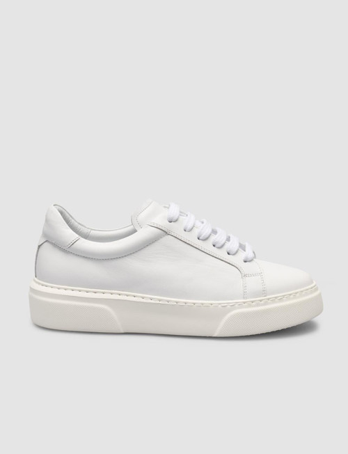 Seraren MonaMae %100 Hakiki Deri Beyaz Kadın Sneaker