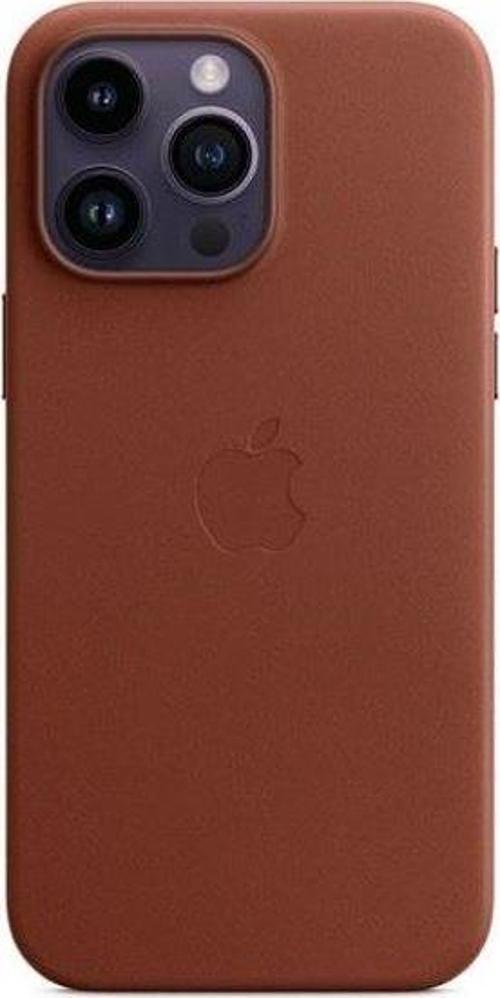iPhone 14 Pro Max MagS Deri Kılıf Toprak Kır