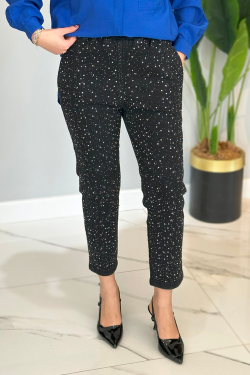 Taşlı Denim Pantolon 4810 Antrasit