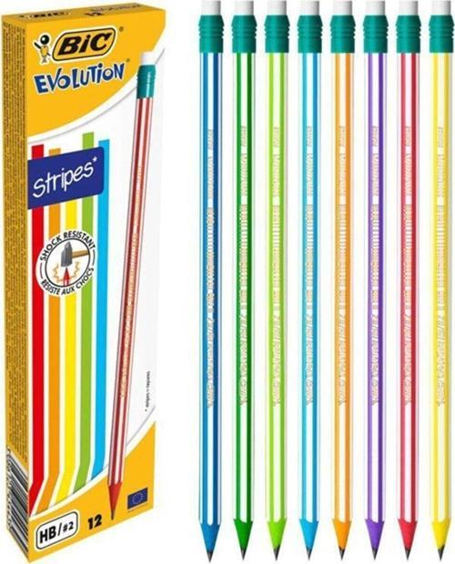 Kurşun Kalem Silgili Evolution Strip 646 (12 Li Paket)