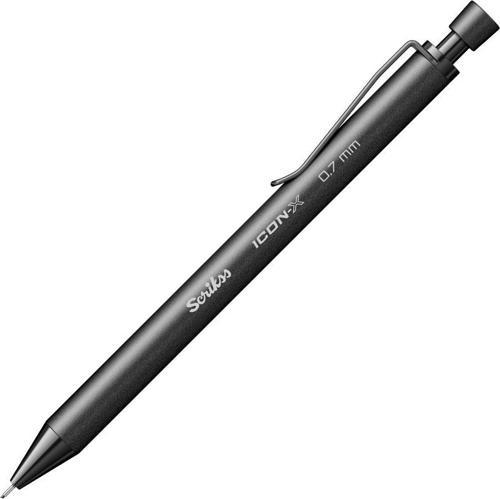 Versatil Kalem (Mekanik Kurşun Kalem) İcon-X Metal 0.7 Mm Siyah (12 Li Paket)