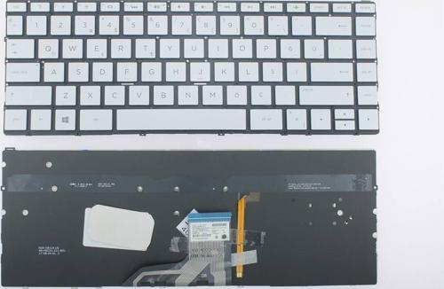 920694.141 Hp ile Uyumlu Uyumlu Klavye LED Backlit Silver