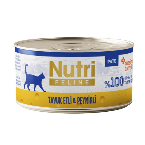 Nutri Feline Pate Tuk Etli Peynirli Tahılsız Konservesi 70 Gr